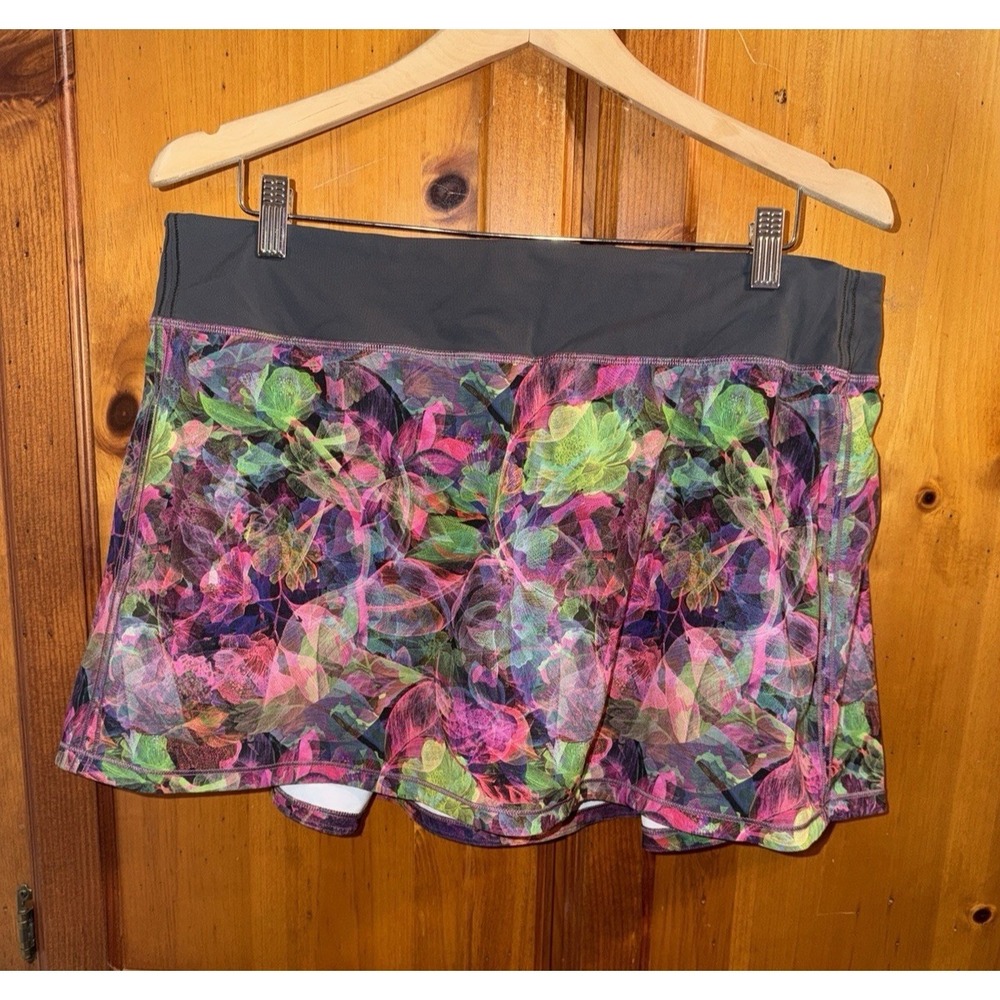 Lululemon Women's 14 Pace Rival Skirt Skort Athletic Tennis Pickleball Golf Run